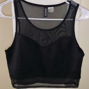 Black H&M Crop Top